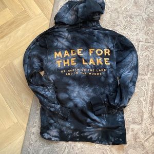 Make for the Lake tiedie hoodie